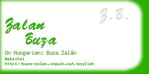 zalan buza business card
