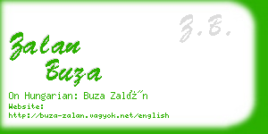 zalan buza business card